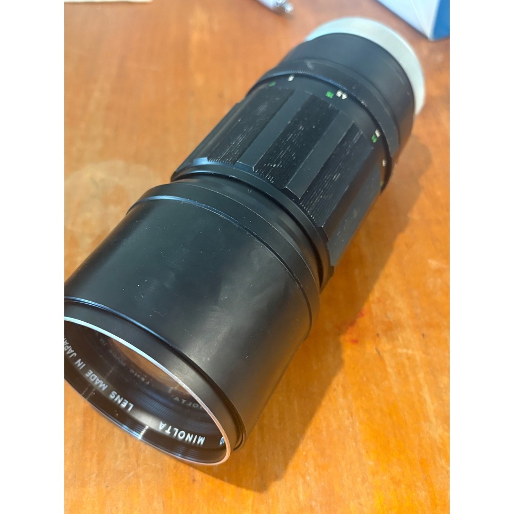 Minolta Camera Lens 300mm MC Tele Rokkor-HF f/4.5 Vintage Manual Focus Japan